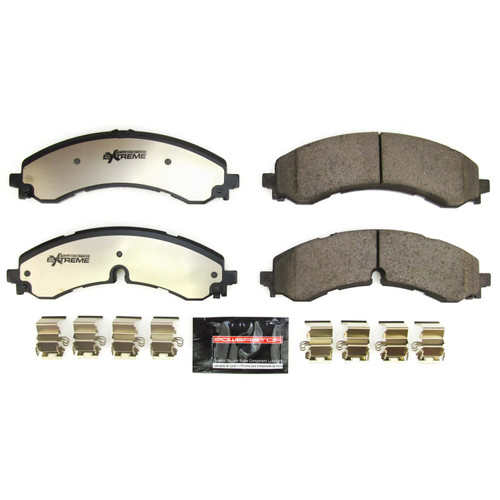 PowerStop Z36-2250 - Power Stop 20-22 Chevrolet Silverado 2500 HD Front/Rear Z36 Truck & Tow Pad W/Hdw