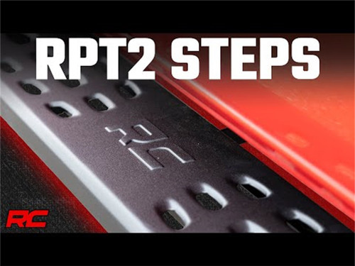 Rough Country 44004 - RPT2 Running Boards - Crew Cab - Black - Ram 1500 (19-25)/1500 TRX (21-24)