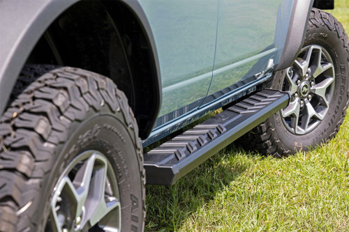 Rough Country 41007 - BA2 Running Boards - Side Step Bars - 4-Door - Ford Bronco 4WD (2021-2024)