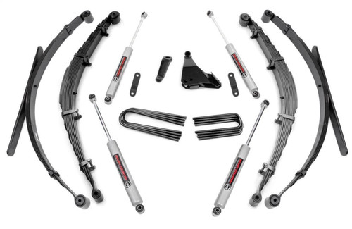 Rough Country 49730 - 6 Inch Lift Kit - Rear Springs - Ford F-250/F-350 Super Duty 4WD (1999-2004)