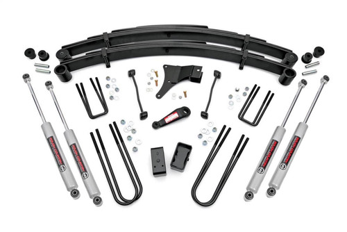 Rough Country 49430 - 4 Inch Lift Kit - Rear Blocks - Ford F-250/F-350 Super Duty 4WD (1999)