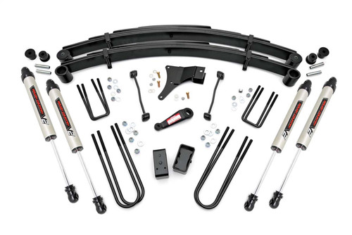 Rough Country 49470 - 4 Inch Lift Kit - Rear Blocks - V2 - Ford F-250/F-350 Super Duty 4WD (1999)