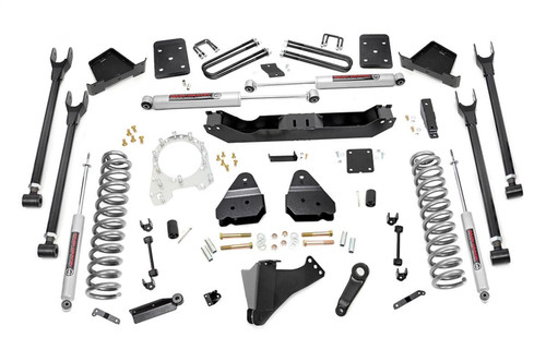 Rough Country 50720 - 6 Inch Lift Kit - Diesel - 4-Link - No OVLD - Ford F-250/F-350 Super Duty (17-22)