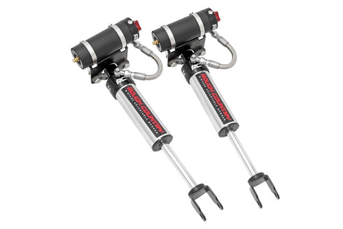 Rough Country 689011 - Vertex 2.5 Adjustable Front Shocks - 3-5 inch - Chevy/GMC 2500HD/3500HD (11-19)