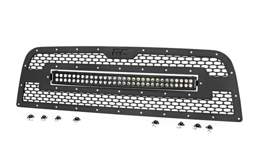 Rough Country 70152 - Mesh Grille - 30 inch Dual Row LED - Black - Ram 2500/3500 2WD/4WD (2013-2018)