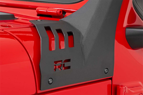 Rough Country 70065 - LED Light Kit - Windshield Mount - 50 inch BLK Single Row - Jeep Gladiator JT/Wrangler JL (18-24)