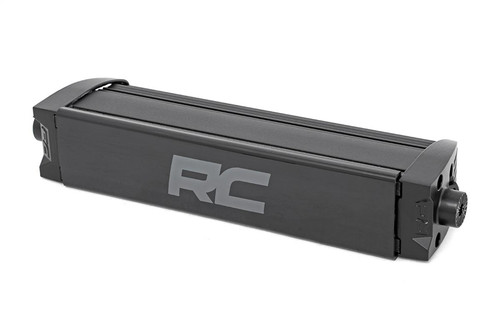 Rough Country 70728BLDRL - 8 Inch Black Series LED Light Bar - Single Row - Cool White DRL - Pair