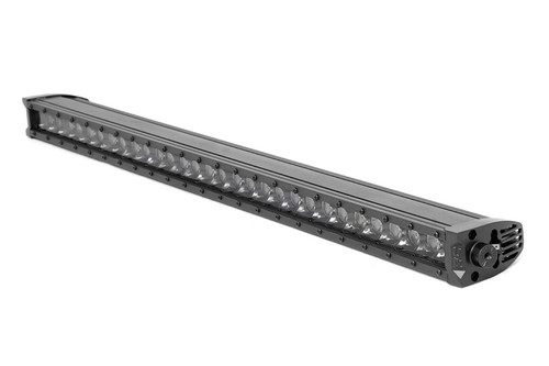 Rough Country 70730BLDRL - 30 Inch Black Series LED Light Bar - Single Row - Cool White DRL