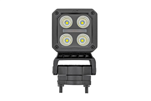 Rough Country 70802 - Black Series LED Light Pair - 2 Inch - Flood - Swivel Mount