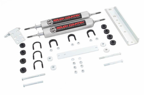 Rough Country 8733830 - N3 Steering Stabilizer - Dual - Ford Bronco/F-150/F-250 (1980-1998)