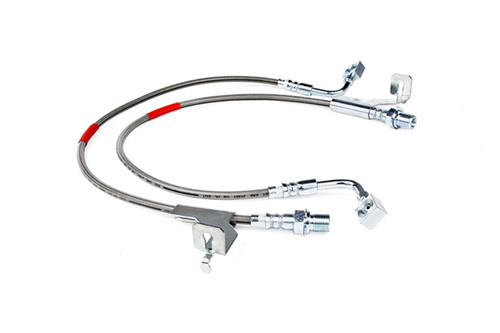 Rough Country 89360S - Brake Lines - Front - 4-6 inch - Chevy/GMC C10/K10 C15/K15 Truck/Half-Ton Suburban/Jimmy (87-91)