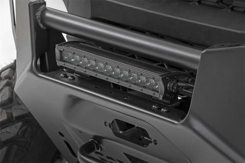 Rough Country 93014 - LED Light - Bumper Mount - 12 inch Black Single Row - Polaris Ranger XP 1000/1000 Crew
