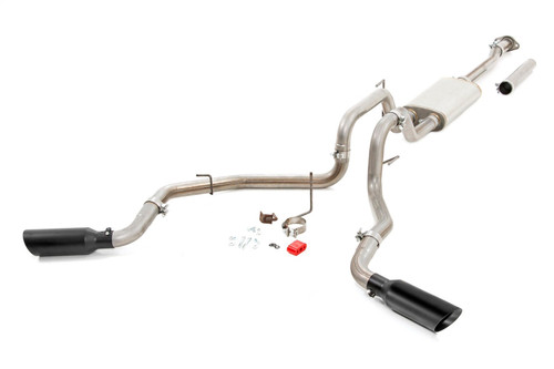 Rough Country 96018 - Performance Cat-Back Exhaust - Stainless - 2.7/3.5/5.0L - Ford F-150 (21-24)