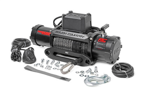 Rough Country PRO9500S - 9500-Lb Pro Series Winch - Synthetic Rope