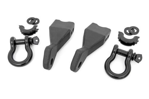 Rough Country RS155 - Tow Hook Brackets - D-Ring Combo - Chevy Silverado 1500 2WD/4WD (2019-2024)