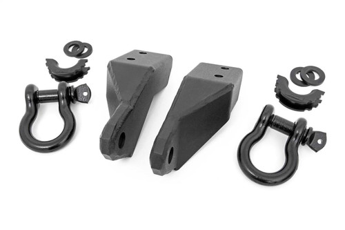 Rough Country RS153 - Tow Hook Brackets - D-Ring Combo - Toyota Tundra 2WD/4WD (2007-2021)