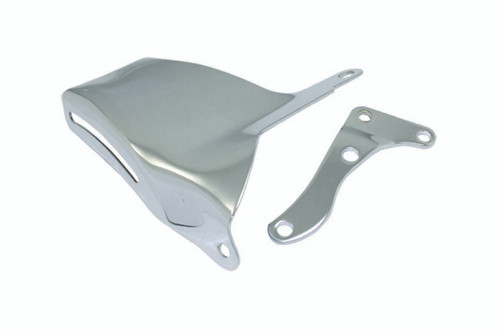 SPC Performance 6072 - 69-75 SBC Alt Bracket Kit (2pcs) LWP Chrome