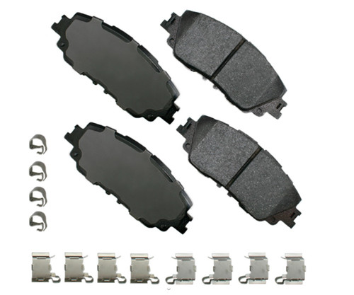 Akebono ACT2076 - Brake Pads - ProAct Ultra-Premium - Front - Hardware Included - Various Toyota / Lexus Applications 2018-22 - Set of 4