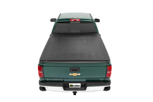 Bestop 16151-01 - EZ-Fold Soft Tri-Fold Tonneau Cover EZ-Fold For Chevy/GMC 2004-2012 Colorado/Canyon 5.0 Foot Black Tailgate Spoiler Not Included