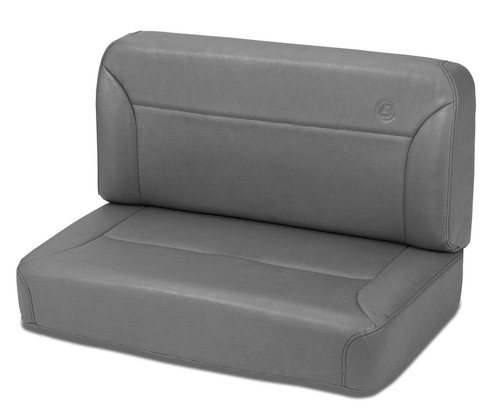 Bestop 39437-09 - Jeep Seats Trailmax II Fixed-Back Rear Bench Seat For Jeep 1955-1983 CJ5 Charcoal/Gray