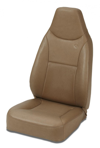 Bestop 39436-37 - Jeep Bucket Seats Trailmax II Standard Front High Back Fixed Bucket Seat For Jeep 1976-1986 CJ7 All Vinyl Spice