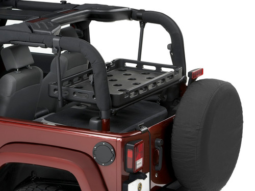 Bestop 41444-01 - Universal Tray For Jeep Wrangler JK/TJ/YJ 43x23x4 Black Polymer Compsoite