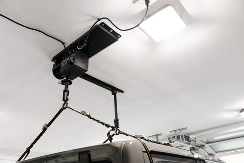 Bestop 42820-01 - HOSS Storage Hardtop Hoist For Jeep 2018-Current Wrangler JL Black