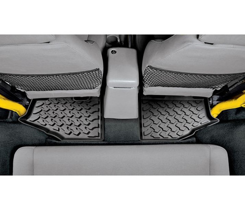 Bestop 51510-01 - Jeep Wrangler Floor Mats Rear For Jeep 1997-2006 Wrangler TJ Black Pair