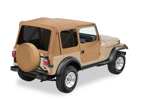 Bestop 51123-37 - Replace-A-Top for OEM Hardware For Jeep 1988-1995 Wrangler YJ Tinted Spice Door Skins Included