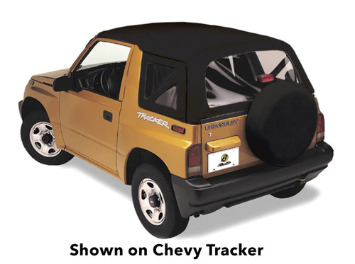Bestop 51364-01 - Replace-A-Top for OEM Hardware For Geo/Suzuki 1995-1998 Tracker/Sidekick Clear Black Crush No Door Skins Included