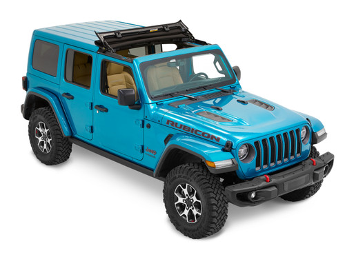 Bestop 52454-17 - Jeep Wrangler Soft Top Sunrider for Hardtop For Jeep 2020-2024 Gladiator Black Premium Twill