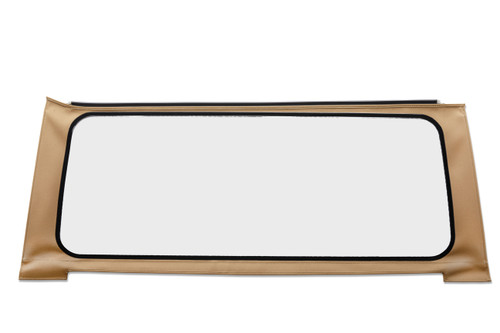 Bestop 58308-71 - Replacement Windows forJeep Soft Top OE JL Replacement Jeep Windows For Jeep 2018-Current Wrangler JL Rear 2 Door/4 Door Clear Tan Twill