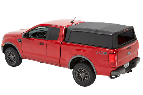 Bestop 77331-35 - Supertop Truck Bed Cap 2 For Ford 2019-2024 Ranger 6.0 Foot Black Diamond PVC Coated Sailcloth No Drill