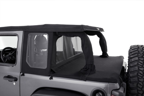 Bestop 80101-35 - Jeep Wrangler Halftop Soft Tops For Jeep 2018-Current Wrangler JL 2 Door Black Diamond Bestop 80101-35 - Jeep Wrangler Halftop Soft Tops For Jeep 2018-Current Wrangler JL 2 Door Black Diamond