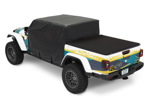 Bestop 81050-01 - All Weather Jeep Trail Cover For Jeep 2020-2024 Gladiator 4 Door Black Bestop 81050-01 - All Weather Jeep Trail Cover For Jeep 2020-2024 Gladiator 4 Door Black