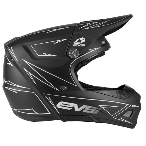 EVS HE21T3P-BK-M - T3 Pinner Helmet Matte Black Youth - Medium