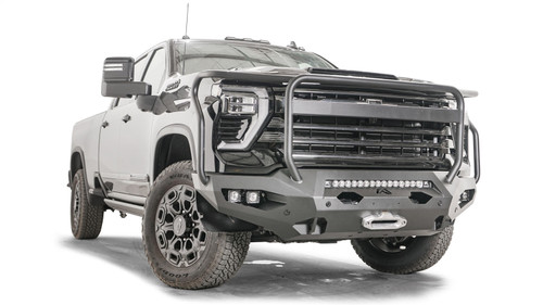 Fab Fours CH24-X6150-1 - Matrix Front Bumper; 2 Stage Black Powder Coated; w/Full Guard;