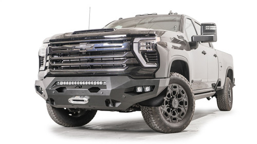 Fab Fours CH24-X6151-1 - Matrix Front Bumper; 2 Stage Black Powder Coated; w/No Guard;