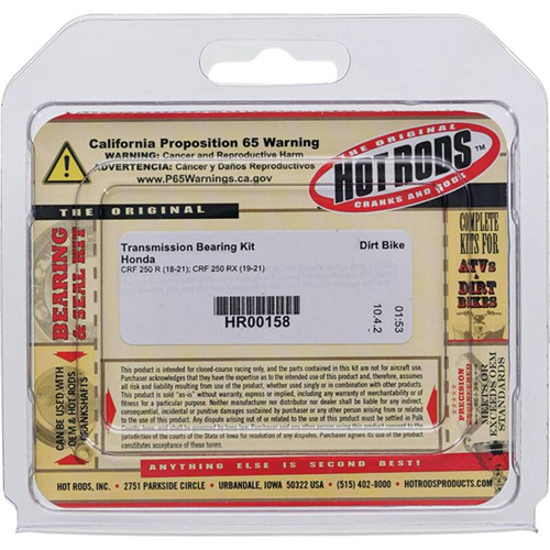 Hot Rods HR00158 - 18-21 Honda CRF 250 R 250cc Transmission Bearing Kit