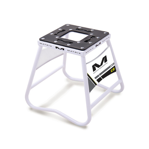 Matrix Concepts C2M-100 - C2 Mini Steel Stand with Nameplate - White