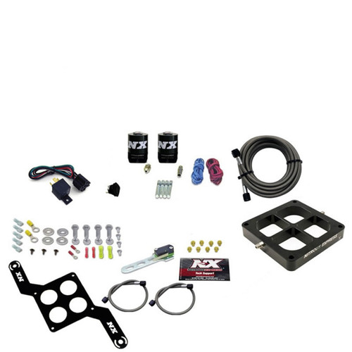 Nitrous Express 66247-00 - Dry Dual Stage Billet Crossbar Plate System 100-1000hp (4500 Flange) w/o Bottle