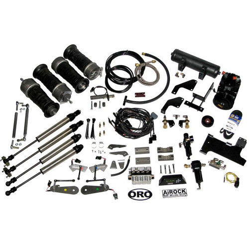 OffRoadOnly AK-ARJL18COMBO - Jeep JL Air Suspension System Combo For 18-Up Wrangler 3.6L Includes York On Board Air and Sway Bar AiROCK OffRoadOnly AK-ARJL18COMBO - Jeep JL Air Suspension System Combo For 18-Up Wrangler 3.6L Includes York On Board Air and Sway Bar AiROCK