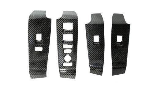 OLM OLMC.19013.1 - LE Carbon Fiber Window Switch Panel Covers (Set of 4) 22-Present Honda Civic Type R  Outside Line Motoring