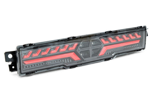 OLM OLME.49002.1-CBR - V2 F1 Rear Fog Light (Clear Lens, Black Base, Red Bar) 2022 BRZ / GR86