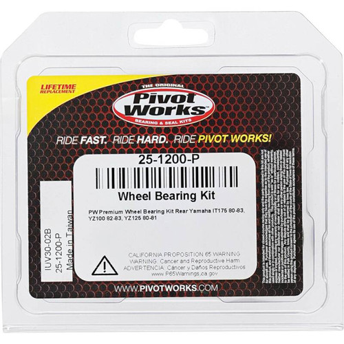 Pivot Works 25-1200-P - Yamaha Wheel Bearing Kit Premium Bearings