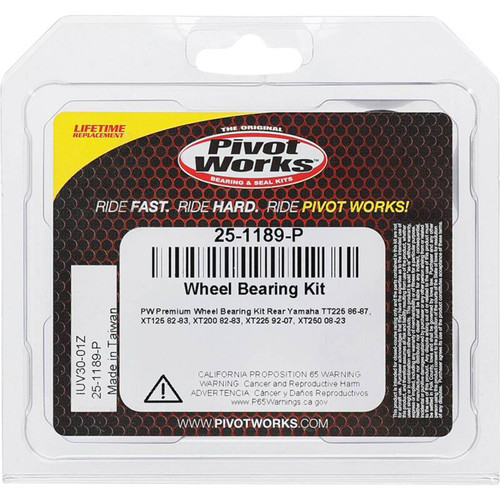 Pivot Works 25-1189-P - Yamaha Wheel Bearing Kit Premium Bearings