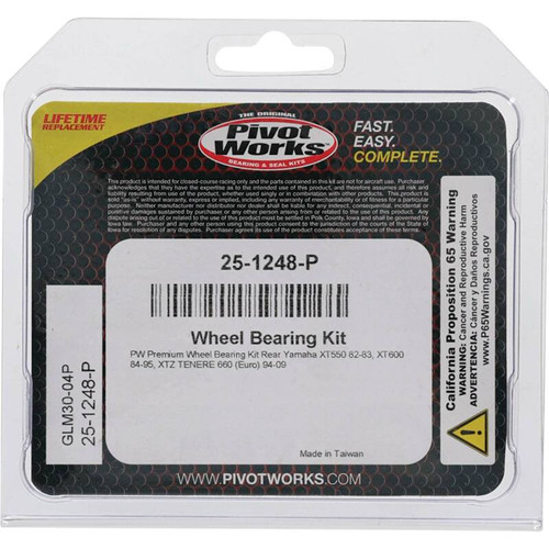 Pivot Works 25-1248-P - Yamaha Wheel Bearing Kit Premium Bearings
