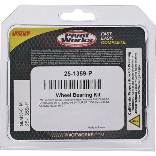 Pivot Works 25-1359-P - Yamaha Wheel Bearing Kit Premium Bearings