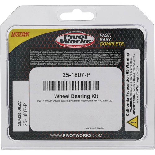 Pivot Works 25-1807-P - Gas-Gas, Husqvarna, KTM Wheel Bearing Kit Premium Bearings