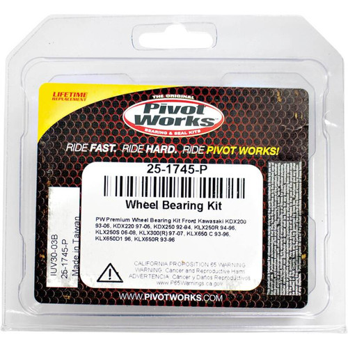 Pivot Works 25-1745-P - Kawasaki Wheel Bearing Kit Premium Bearings